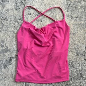 Zara Hot Pink Cowl Camisole Top